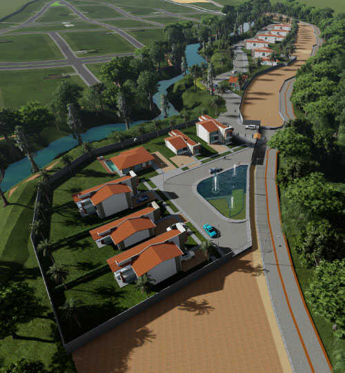 Casas-campestres modernas-en-el condominio-Reserva del-Sol-en-Coveñas